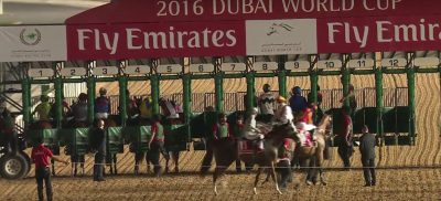 At the gate of the 2016 Dubai World Cup.