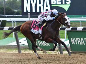 Tiz the Law at Belmont Stakes 2020